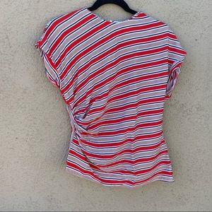 Zara Woman Studio M Striped Cinched Top